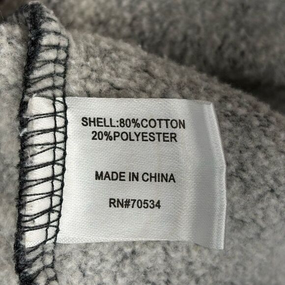 Orvis Adult Large Gray 1/4 Zip PullOver Button Zipper Button Cover Jacket Arrow - Picture 4 of 13